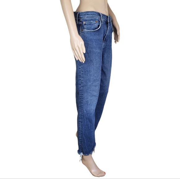 AGOLDE Kye Mid Rise Straight Crop Jeans in Forseen Size 29 - Picture 3 of 5